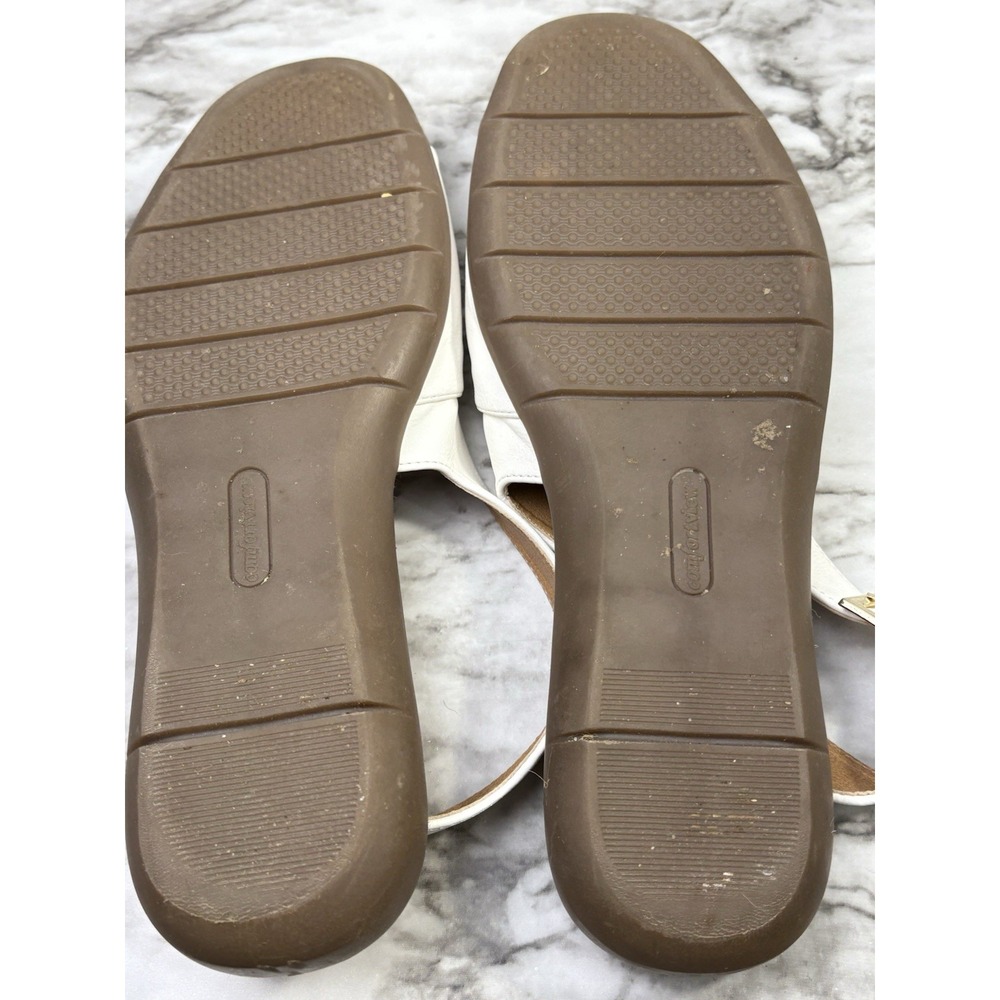 Comfortview Adele White Slingback Espadrille Sand… - image 6